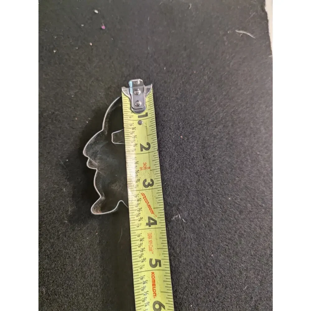 Vintage Metal Mini Cookie Cutters Set of 5 Heart Star Rabbit Diamond Spade Shape